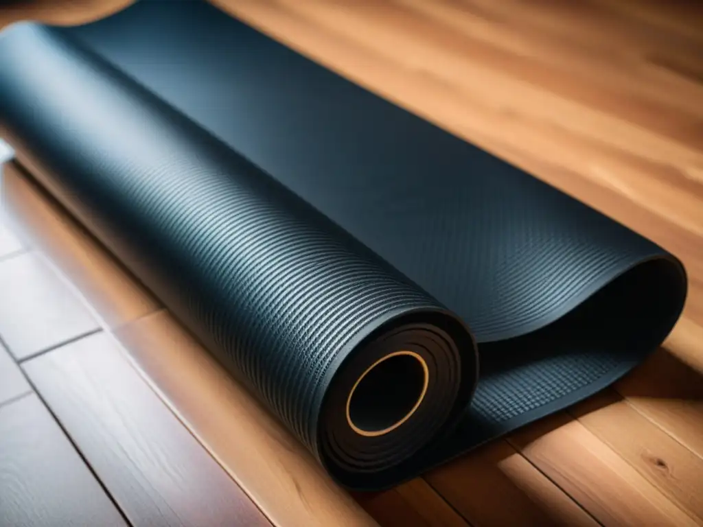 Estera de yoga resistente para artes marciales Una alfombrilla de yoga para artes marciales resistente y antideslizante en un entorno de entrenamiento profesional