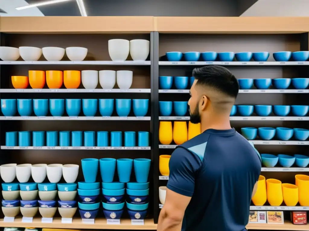Amplia variedad de coquillas protectoras para artes marciales en exhibición, con profesionalismo y calidad en la selección de productos