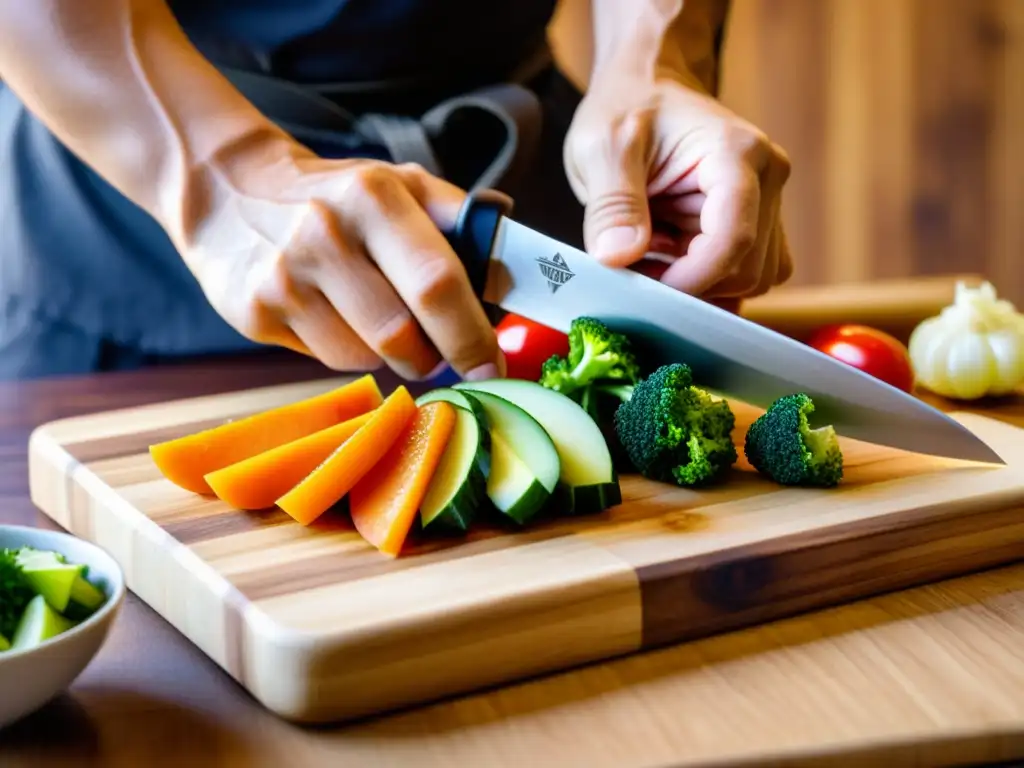 Un artista marcial prepara una comida balanceada y rica en nutrientes