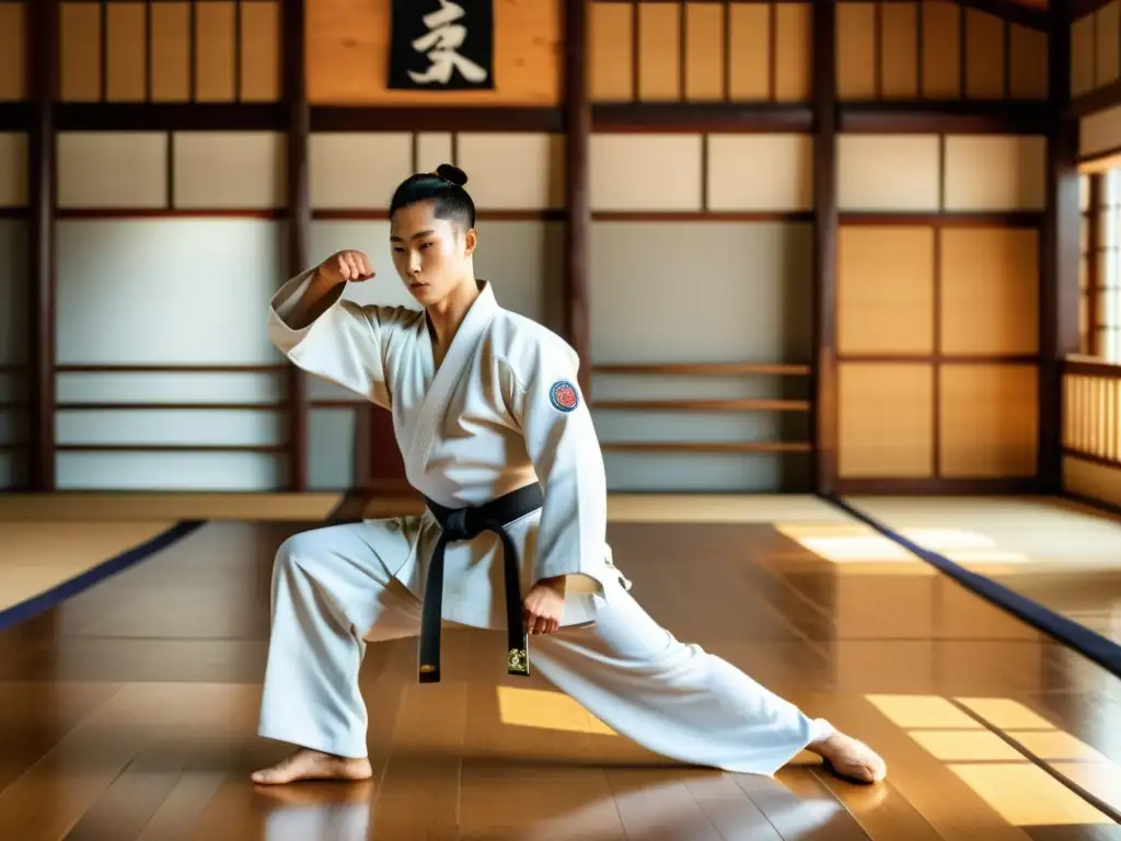 Un artista marcial se rehabilita en un dojang tradicional