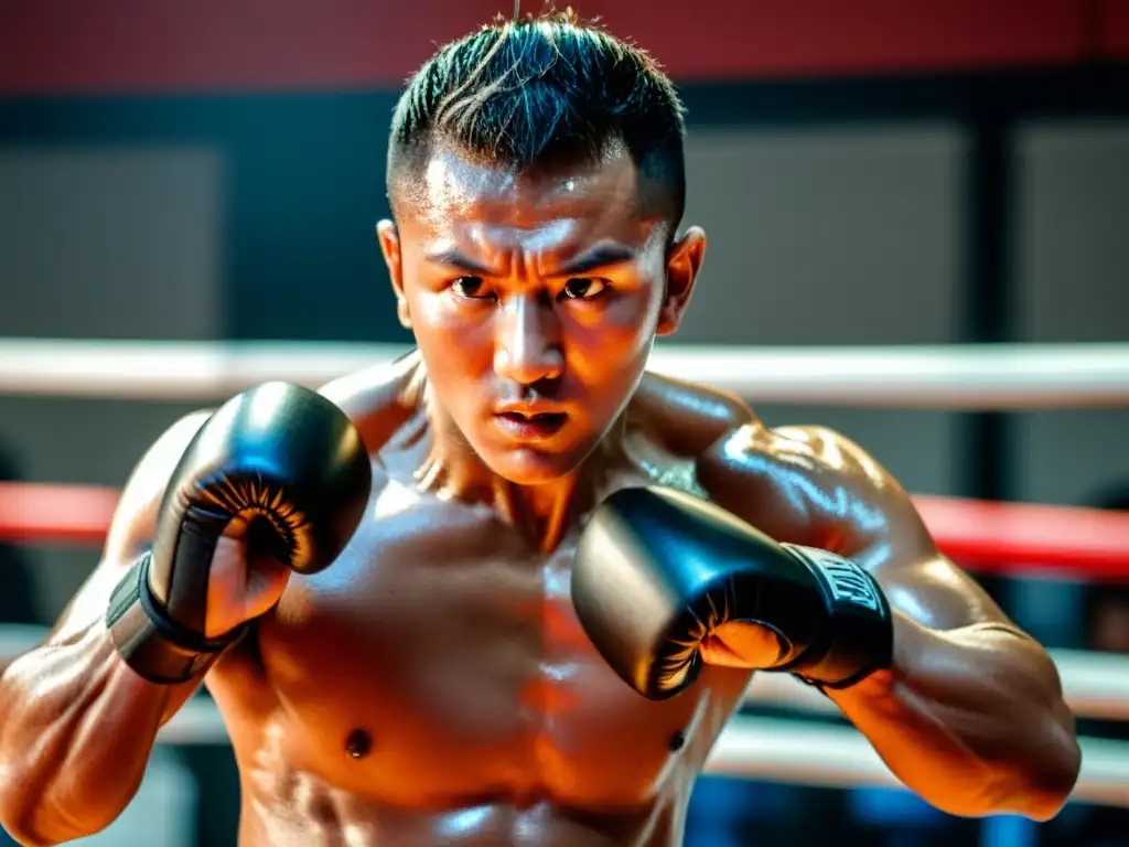 Un artista marcial ejecuta un preciso roundhouse kick en un dojo, mostrando la fuerza y precisión