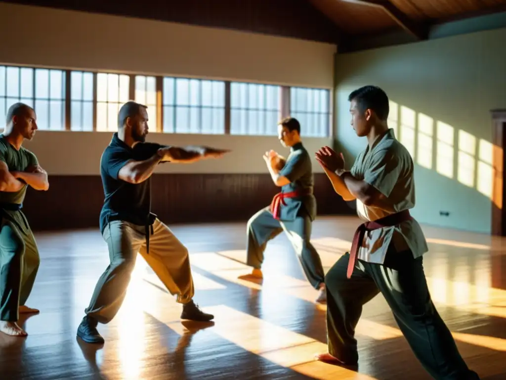 Clase de Systema Ruso en un salón atmosférico, con demostraciones de técnica y precisión