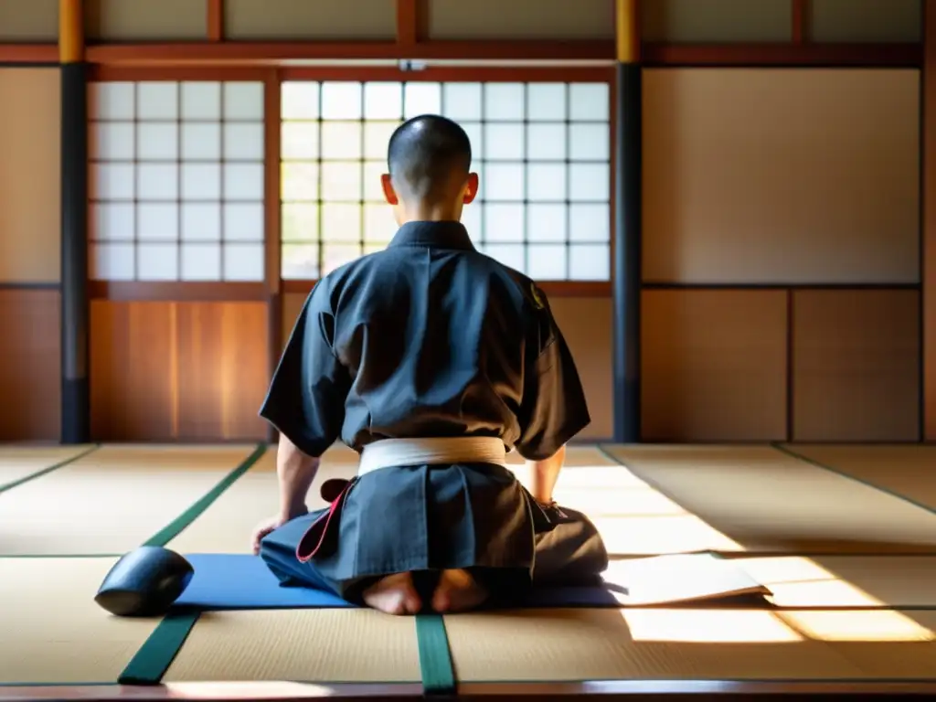 En el dojo de artes marciales, el sol ilumina el suelo de madera desgastada mientras el sensei guía a sus estudiantes con precisión y disciplina