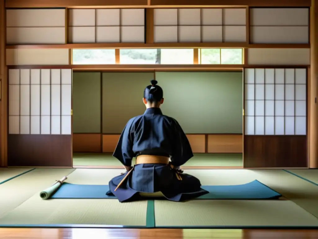 Estudiantes practicando Iaido y Kenjutsu en un dojo tradicional en Japón, retiros de Iaido y Kenjutsu Japón