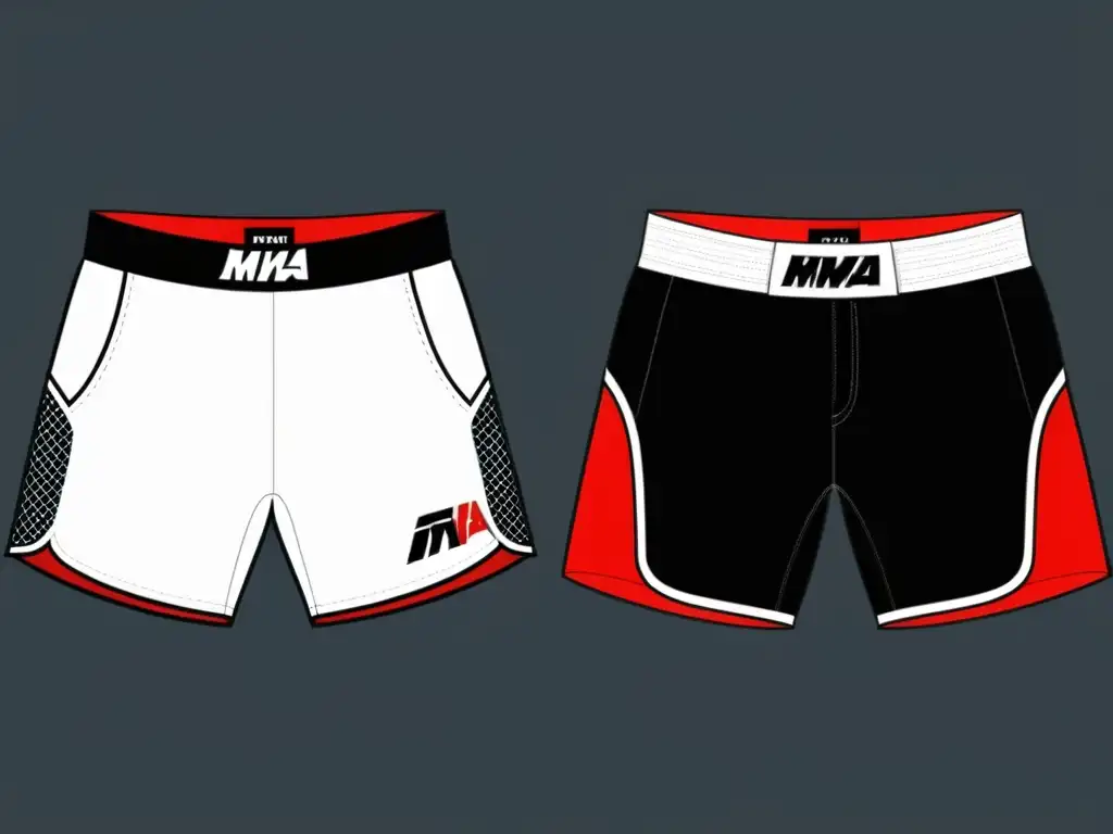 Comparación evolutiva de shorts de MMA desde los pioneros hasta los modernos