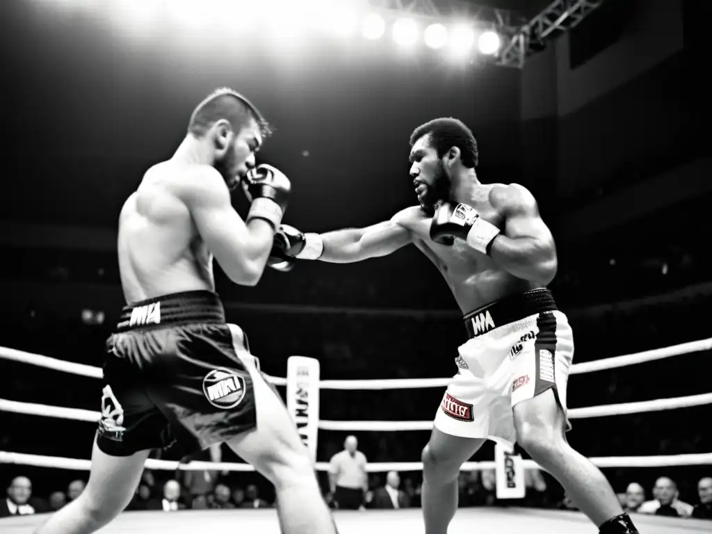 Figuras históricas artes marciales mixtas en el calor del enfrentamiento, con la intensidad y determinación de los luchadores en el octágono