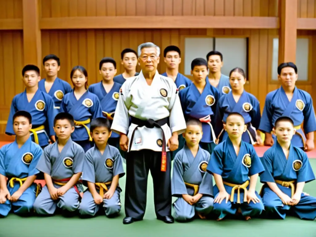 Hwang Kee, fundador de Tang Soo Do, imparte sabiduría en un entorno histórico