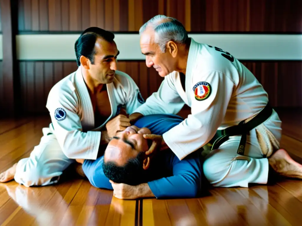 Imagen documental de Helio Gracie y Carlos Gracie Sr