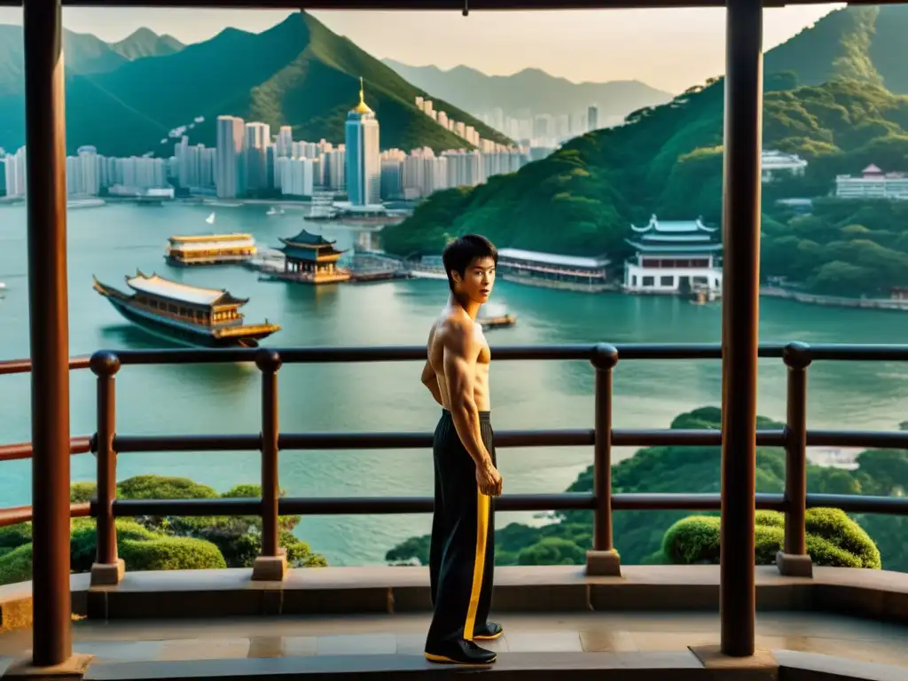 Imagen impactante de los históricos lugares de entrenamiento de Bruce Lee en Hong Kong, evocando la historia y la inspiración del Wing Chun