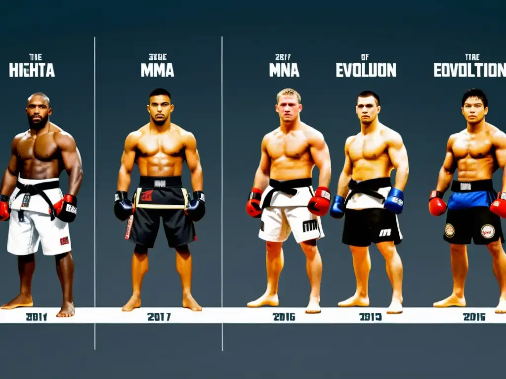 La evolución de la indumentaria y equipo MMA a lo largo del tiempo, desde tradicional hasta moderno