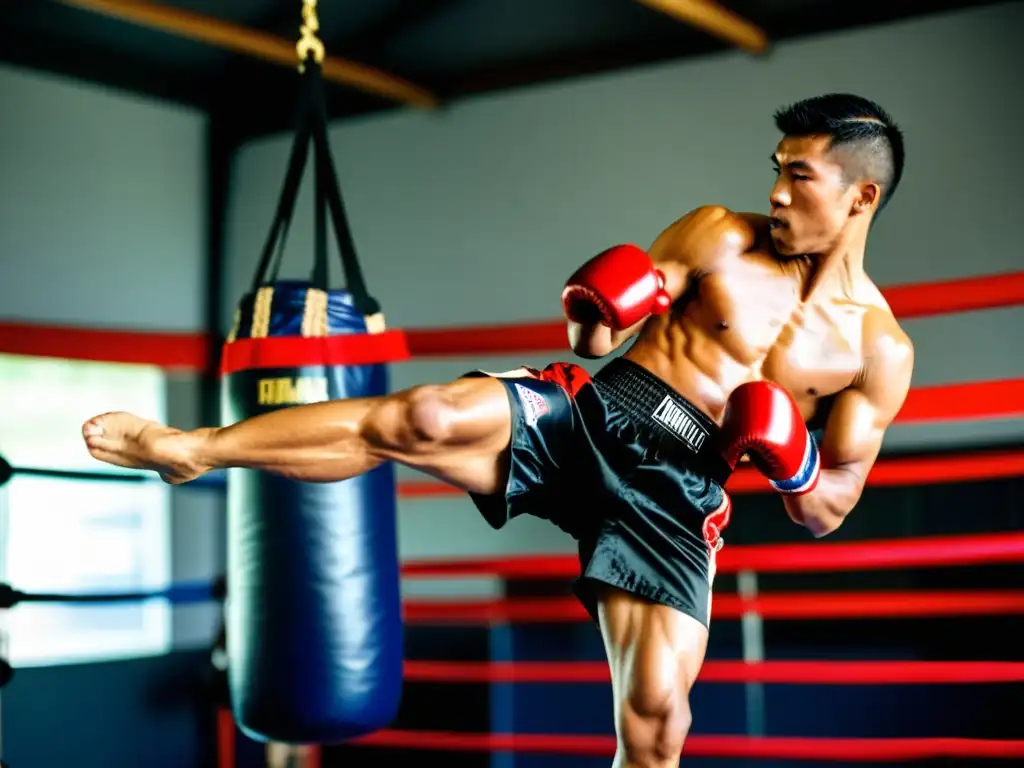 Un instructivo de Muay Thai muestra técnicas básicas con intensidad y determinación