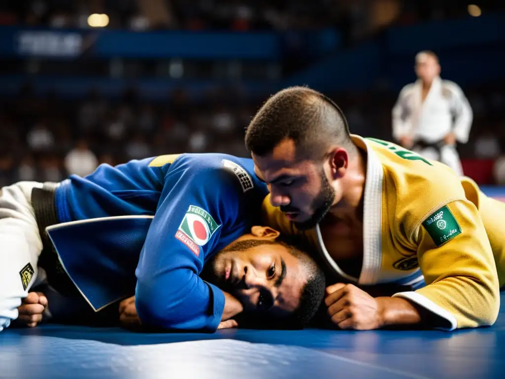 Intensa competencia de Brazilian JiuJitsu en el tatami