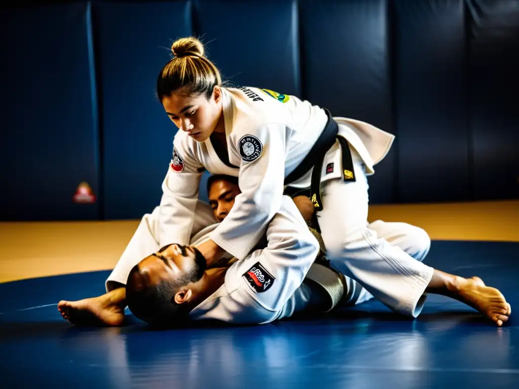 Un intenso entrenamiento de Brazilian Jiu Jitsu, con disciplina y determinación