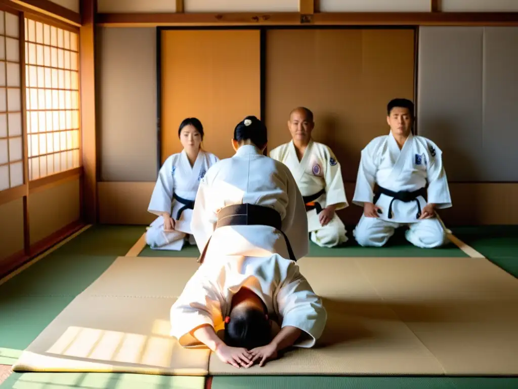 Práctica de judo en un dojo tradicional de Tokio, perfecciona técnicas Judo Dojos Tokio