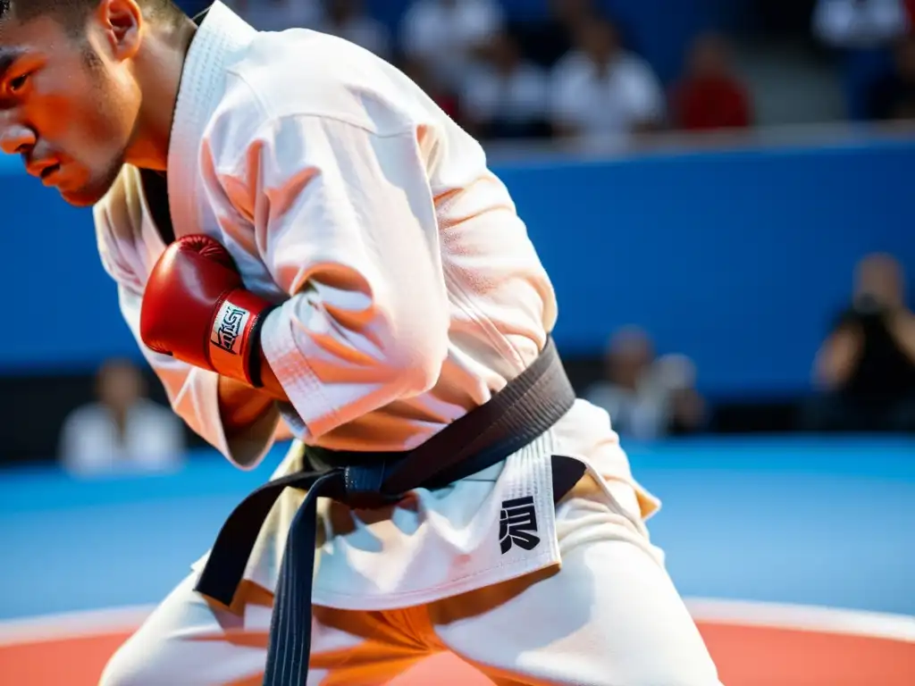 Un karateka listo para competir en las Olimpiadas