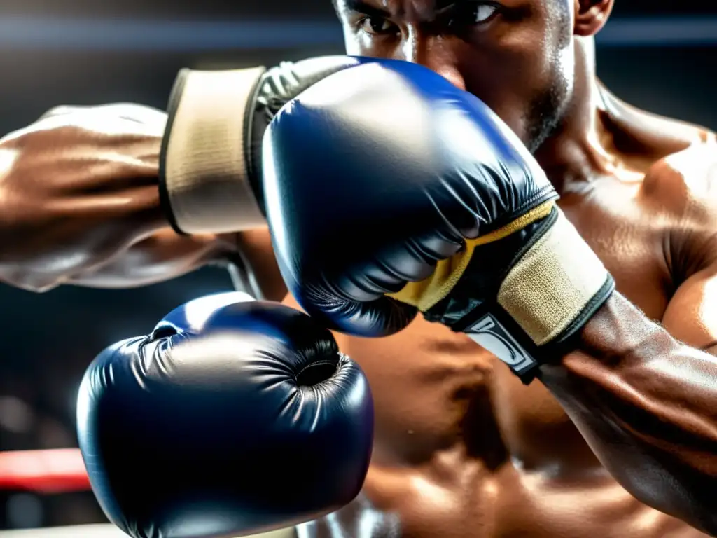 Preparación intensa: Envoltura de cinta en mano de luchador Un luchador se prepara con determinación, envolviendo su mano con cinta mientras muestra enfoque intenso