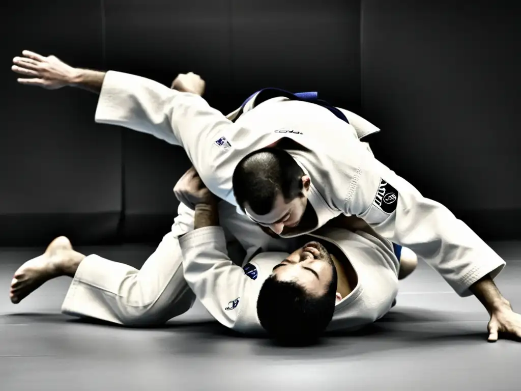 Un maestro de Judo ejecuta un ippon seoi nage durante una competencia de alto nivel