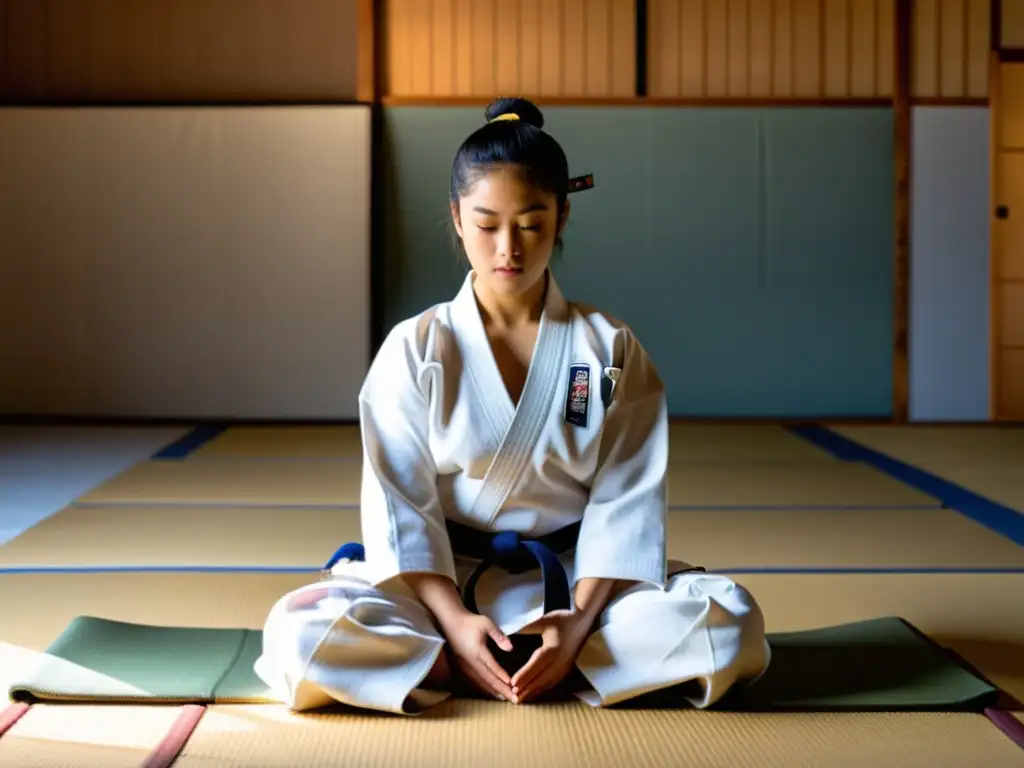 Un maestro de judo imparte técnicas avanzadas en un dojo, con alumnos concentrados tomando notas