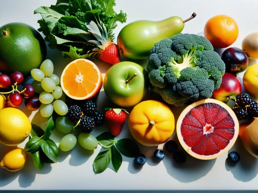 Una mesa rebosante de alimentos coloridos y nutritivos