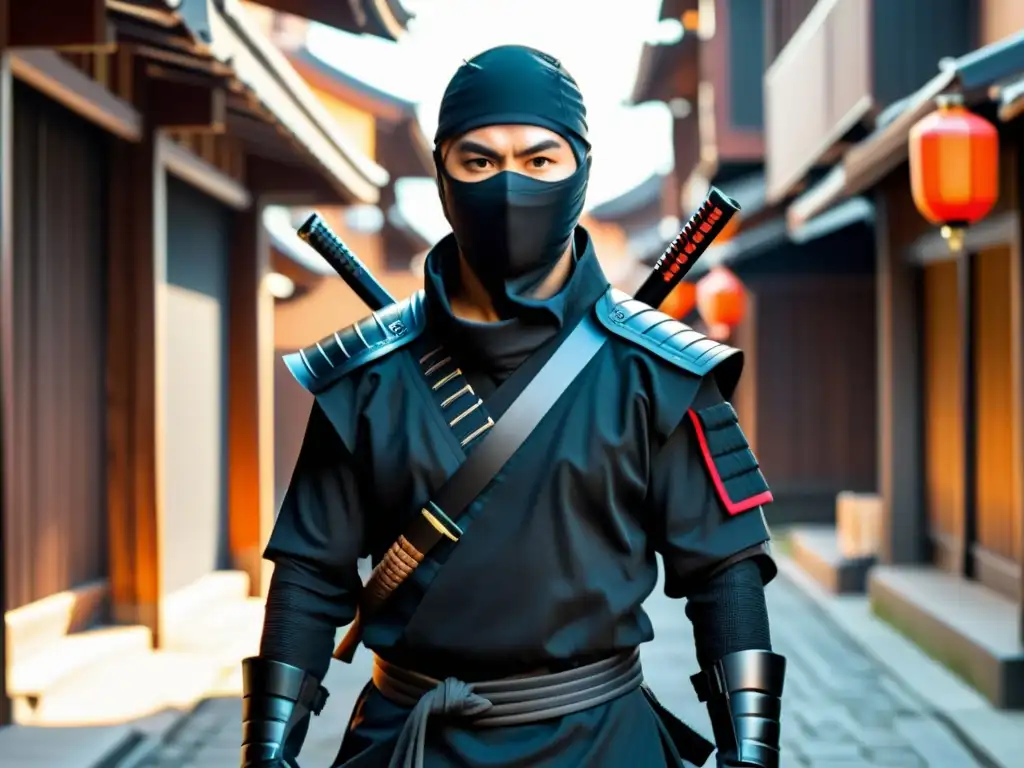 Un ninja contemporáneo usando Indumentaria Ninjutsu: técnicas ocultamiento en la ciudad, ocultando armas y herramientas con destreza