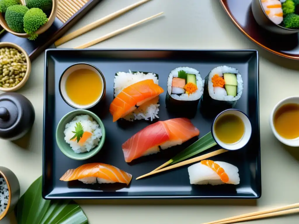 Un tradicional banquete japonés en un entorno sereno