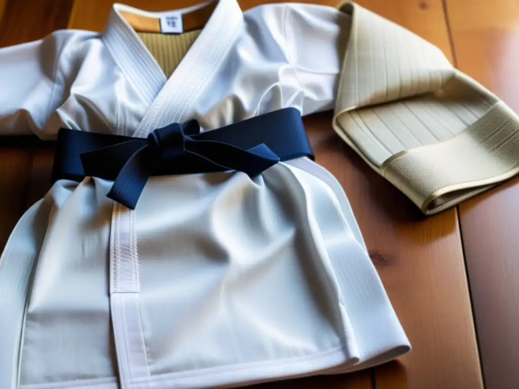 Un uniforme de karate tradicional, exquisitamente detallado y con un toque de modernidad