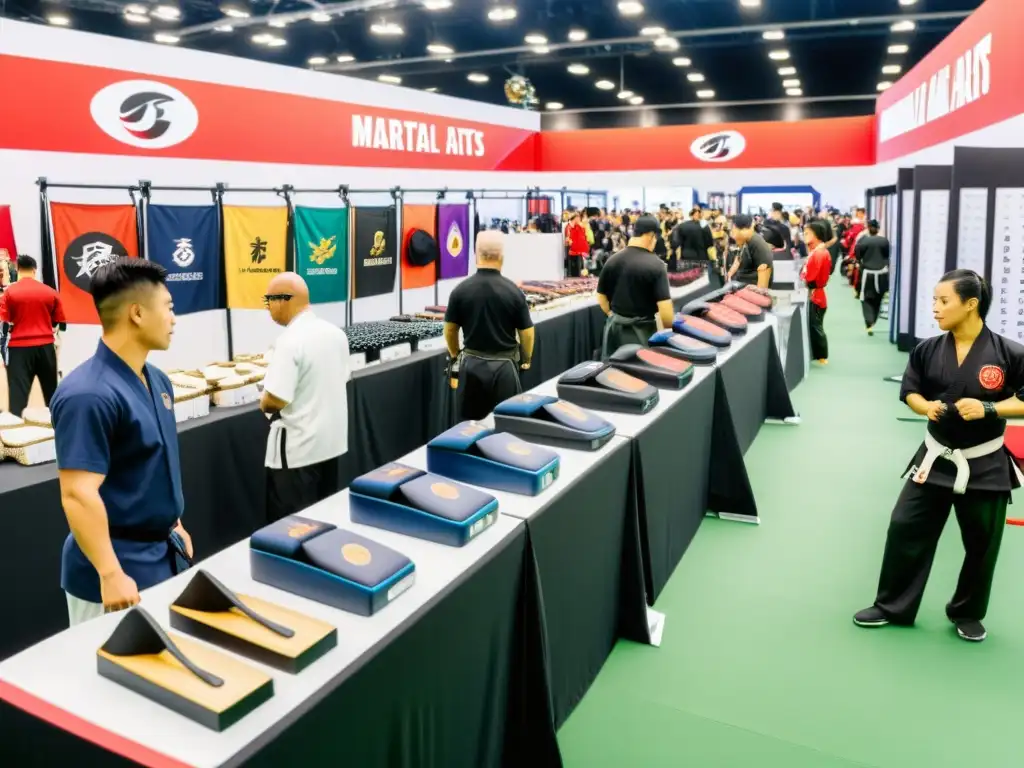 Vibrante merchandising en evento de artes marciales fusiona tradición y tecnología